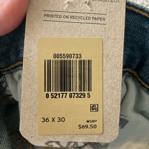 Levi’s 559 Relaxed Straight Men’s Jeans Size W36 L30 NWT - Picture 9 of 9